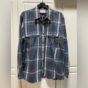 Filson Black and Blue Plaid Casual Shirt